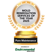 Mold Remediation Services of the Year 2025 award badge