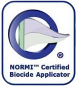 NORMI Certified Biocide Applicator badge