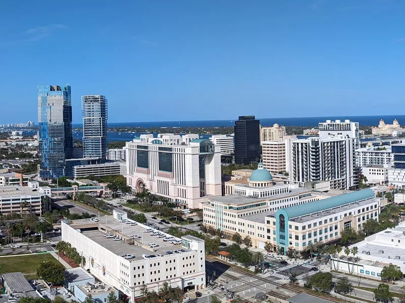 The West Palm Beach, Florida waterfront